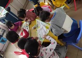 新寧縣清江橋鄉(xiāng)中間幼兒園開展風箏舞春意——巧手繪風箏教育運動