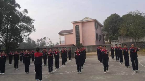 落實“雙減”強體質(zhì)，陽光體操展風采——茶鋪中學舉行校園廣播體操比賽運動