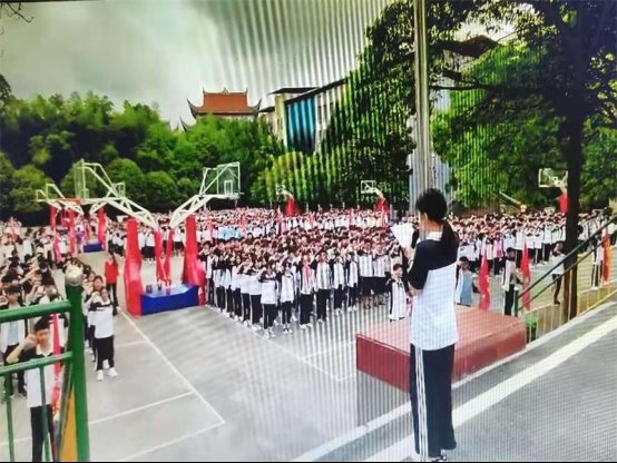 洞口四中召開“防溺水”宣誓大會