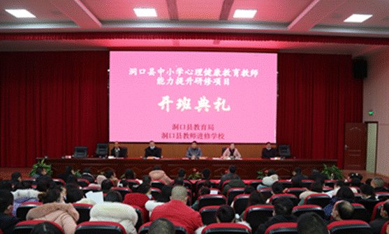 以心育心，樹心樹形——洞口縣中小學(xué)生理健康教育教師能力提拔培訓(xùn)班