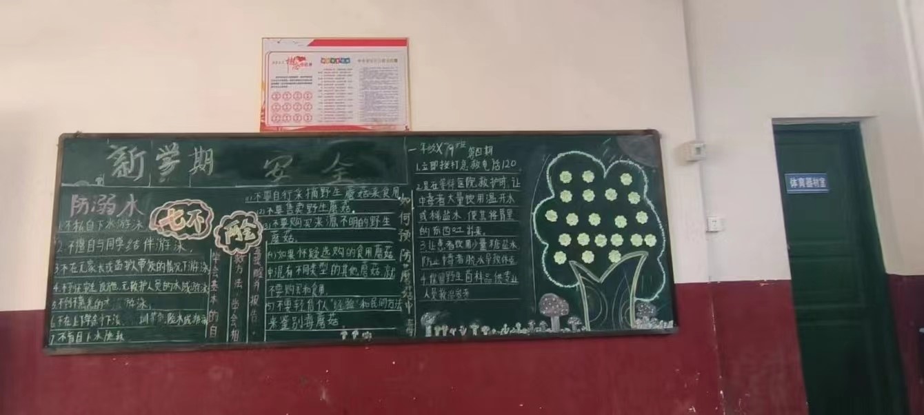 洞口縣茶場(chǎng)學(xué)校：點(diǎn)贊！開學(xué)第一天的黑板報(bào)