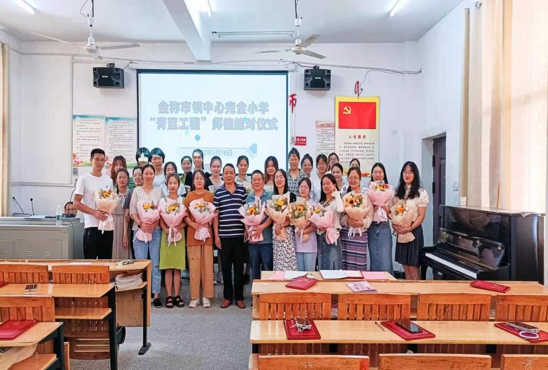 青藍(lán)共輝，同育桃李||金稱市鎮(zhèn)中心完小“青藍(lán)工程”師徒結(jié)對(duì)活動(dòng)