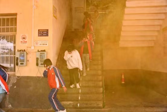 消防疏散演練，安全常記心頭