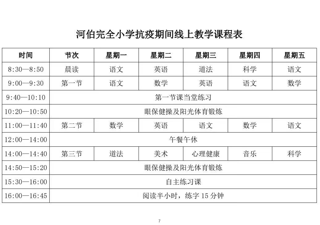 “停課不停學(xué) 云端戰(zhàn)疫情”——河伯鄉(xiāng)河伯完全小學(xué)