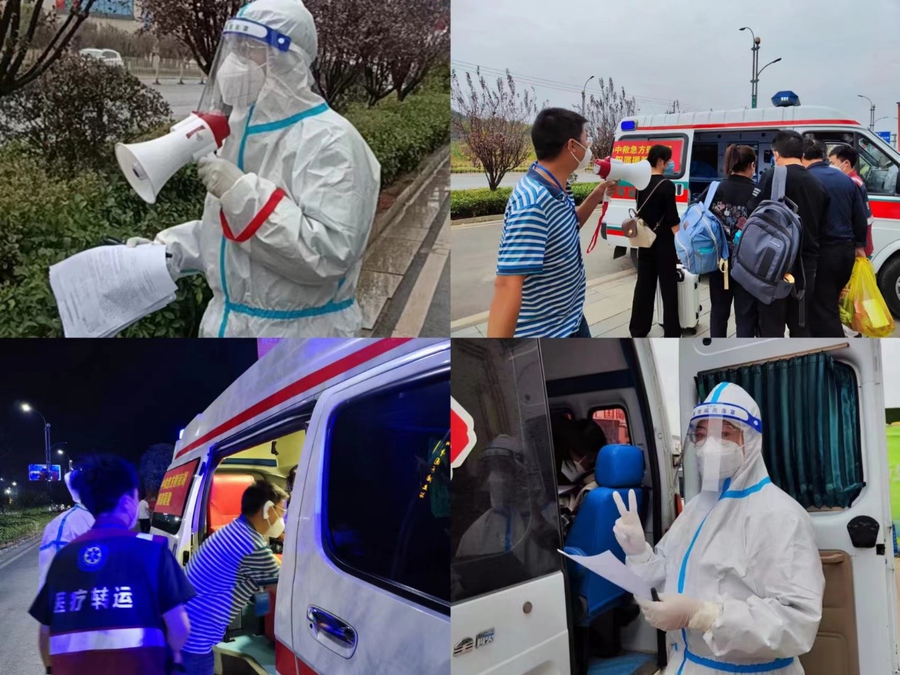 教師志愿者在“疫”線閃閃發(fā)光