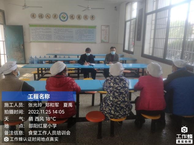 武岡市紅星小學(xué)開(kāi)展食堂食品安全工作培訓(xùn)