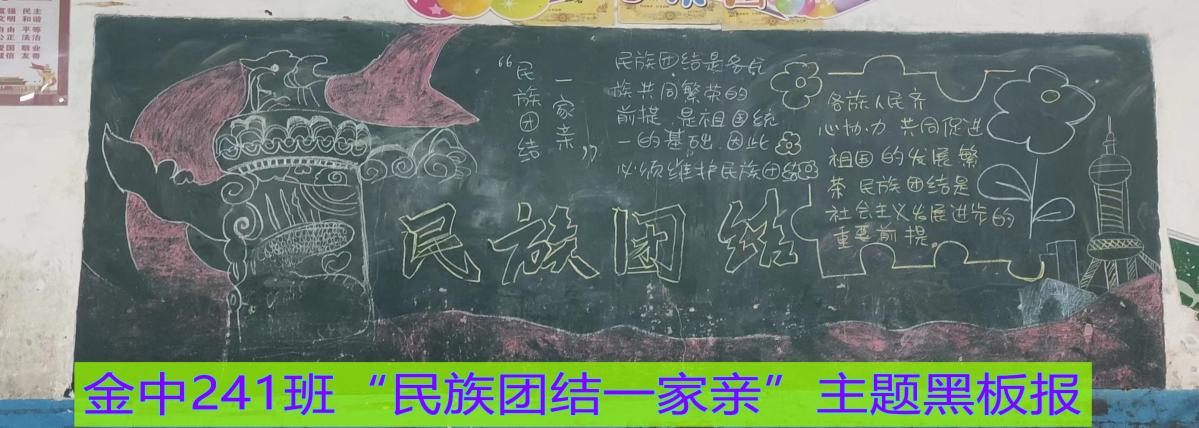 “民族團結(jié)一家親”主題黑板報比賽