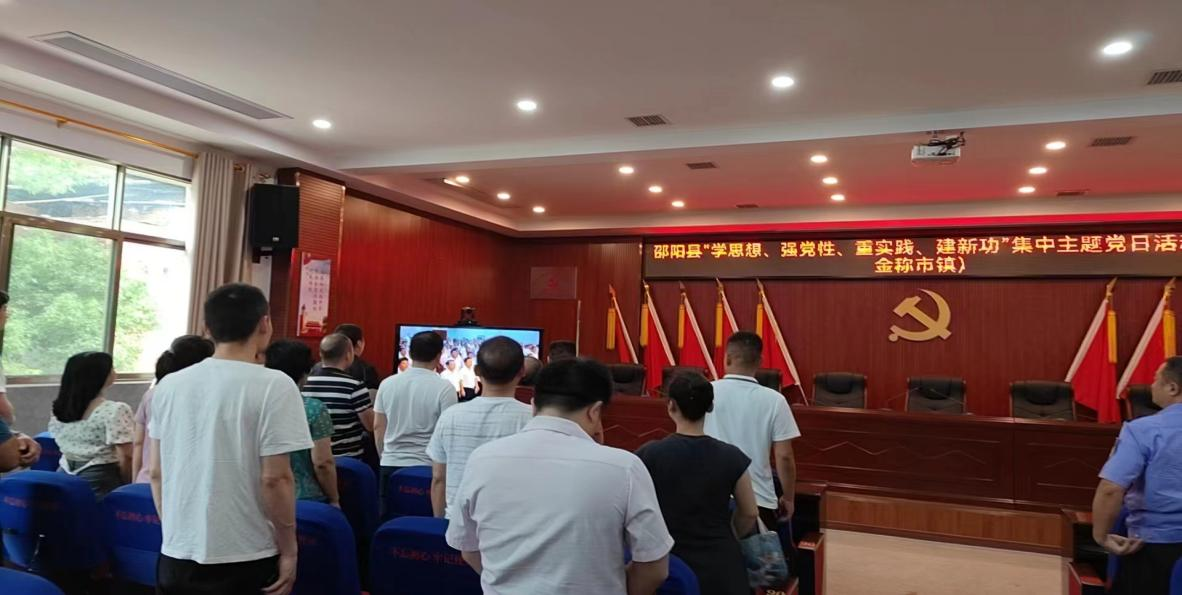 金稱市鎮(zhèn)教師黨員參加邵陽縣“學思想 強黨性 重實踐 建新功”集中主題黨日活動