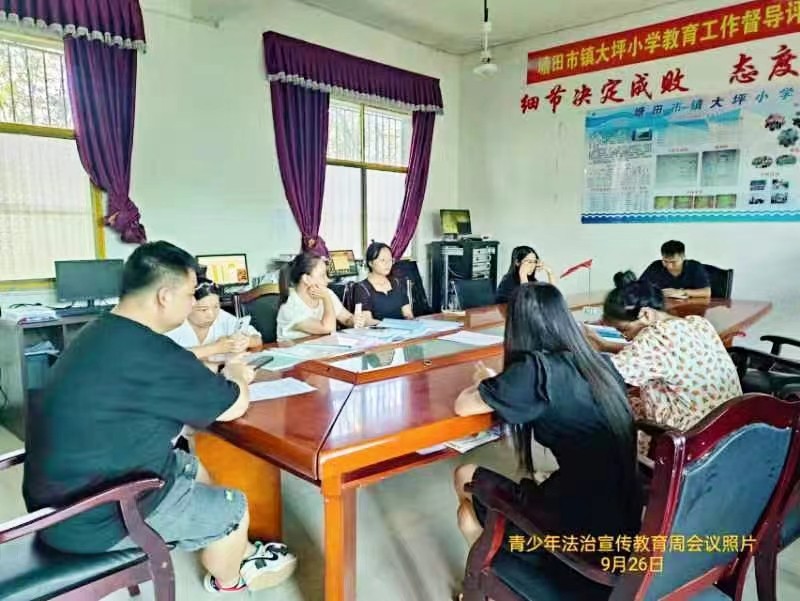 塘田市鎮(zhèn)大坪小學(xué)青少年法治宣傳教育周