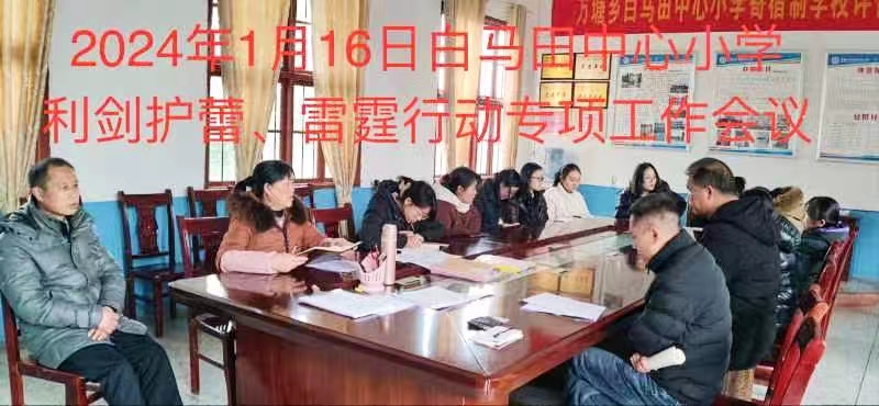 萬塘鄉(xiāng)白馬田中心小學召開 “利劍護蕾·雷霆行動”專項工作推進會