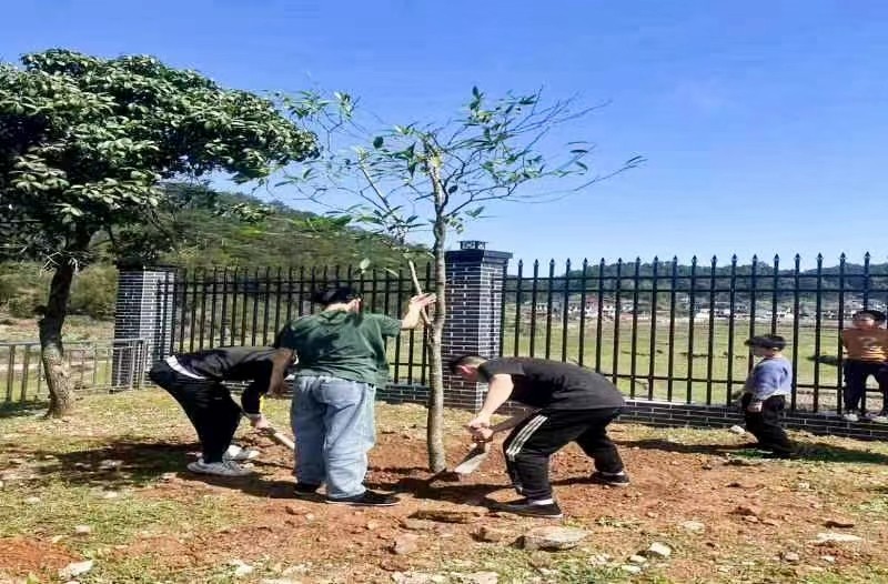 新寧縣崀山鎮(zhèn)崀山學(xué)校 開展植樹節(jié)活動(dòng)