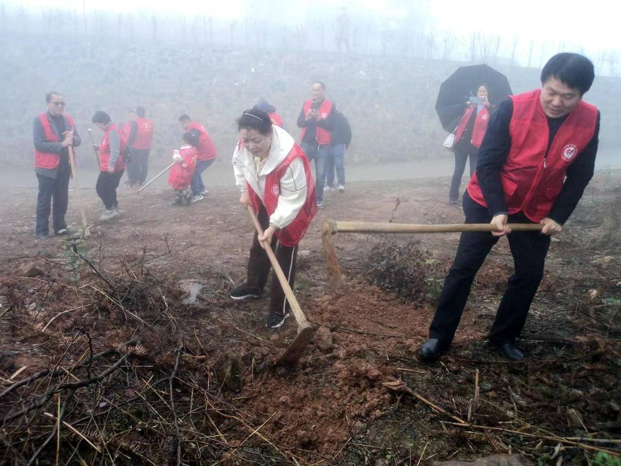 九三學(xué)社邵陽(yáng)市委員會(huì)志愿者赴邵陽(yáng)縣五峰鋪林場(chǎng)開展義務(wù)植樹活動(dòng)