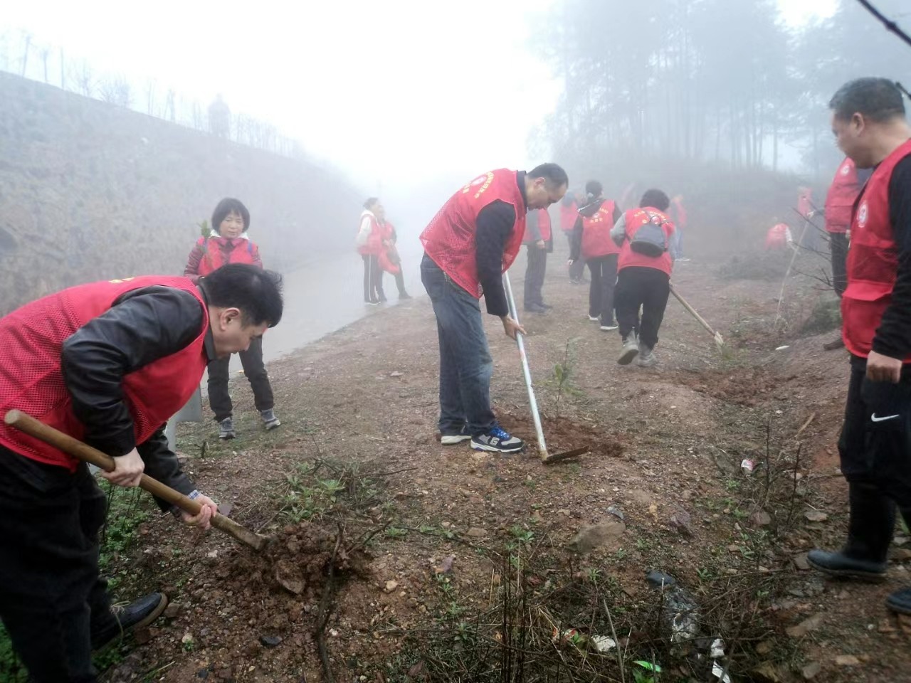 九三學(xué)社邵陽(yáng)市委員會(huì)志愿者赴邵陽(yáng)縣五峰鋪林場(chǎng)開展義務(wù)植樹活動(dòng)