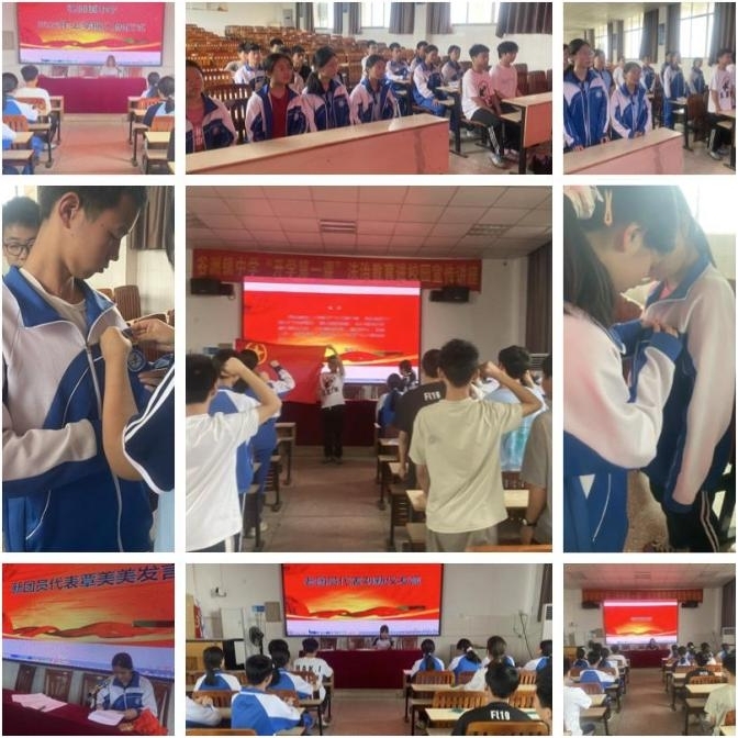 團(tuán)徽閃耀映初心 青春誓言燃炬火