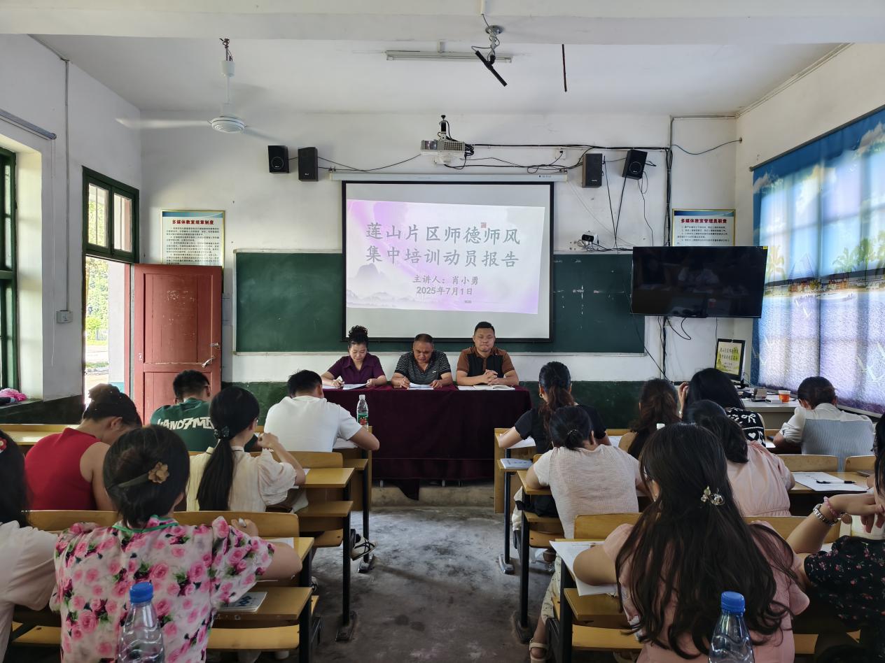 回龍寺鎮(zhèn)蓮山片區(qū)組織開展暑期師德師風(fēng)集中培訓(xùn)