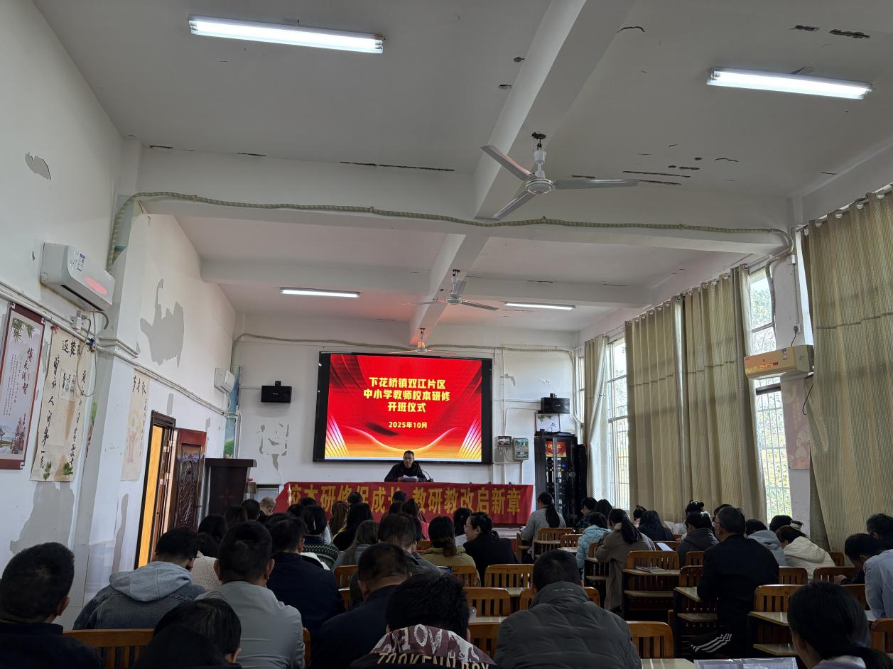 下花橋鎮(zhèn)雙江片區(qū)中小學(xué)教師校本研修開班儀式