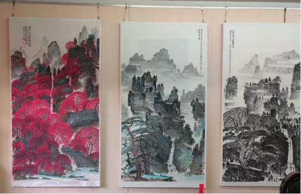 著名山水畫家童世明畫展 在邵陽開展